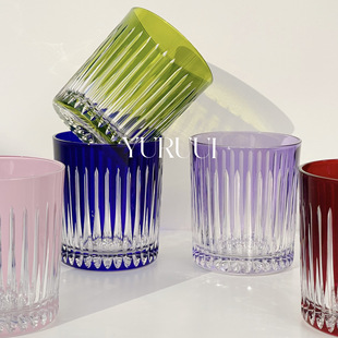 Crystal纯手工切割研磨水晶威士忌酒杯 波兰Julia YURUUI设计师