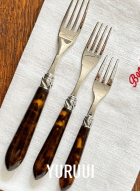 [YURUUI设计师]法国Capdeco DIANA系列复古西餐套装不锈钢刀叉勺