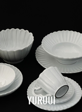 [YURUUI设计师]意大利VBC CASA 复古黑陶贝壳系列酸奶碗沙拉盘杯