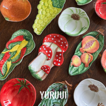 [YURUUI设计师]意大利vbc 彩陶蔬菜水果系列餐盘莓果小碗