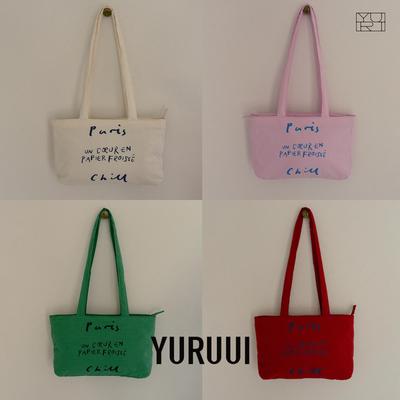 韩国彩色棉布托特包电脑包手提包