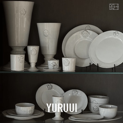 法国陶土浮雕设计师餐盘YURUUI