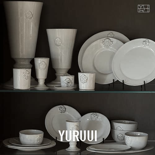 YURUUI法国陶土浮雕设计师餐盘