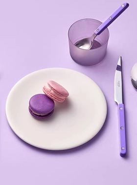 [YURUUI设计师]法国Sabre Paris小酒馆系列紫色不锈钢刀叉勺餐具