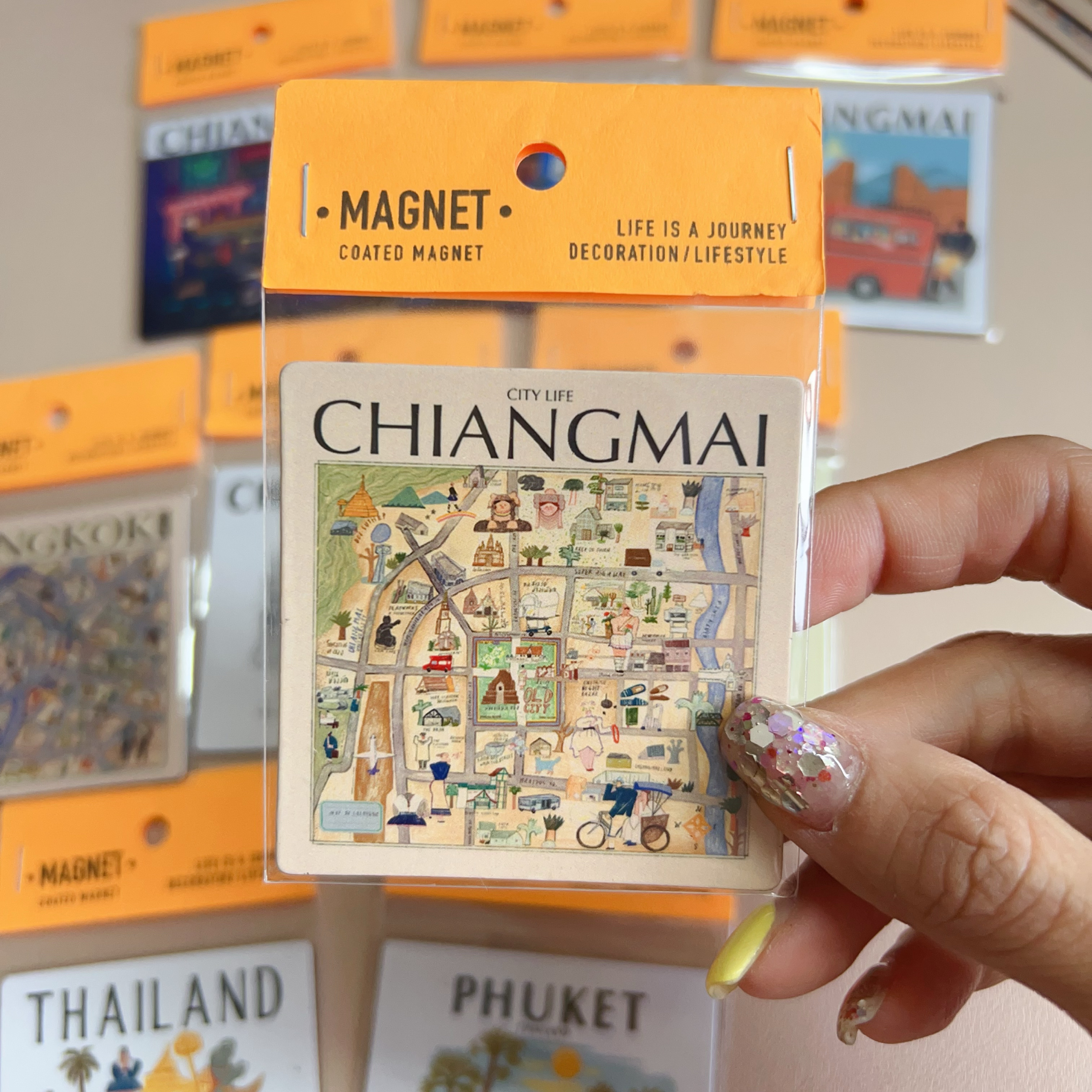 泰国清迈夜市软磁创意冰箱贴