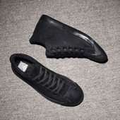 高帮鞋 中帮帆布鞋 保暖加绒加厚老北京棉鞋 二棉鞋 男冬季 系带板鞋 鞋