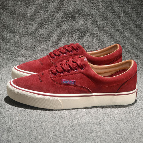 美式复古低帮系带鹿皮绒休闲板鞋