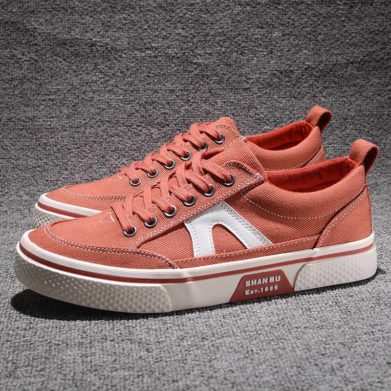 男鞋2026春秋透气青春潮流帆布鞋软底老北京布鞋时尚休闲平底板鞋