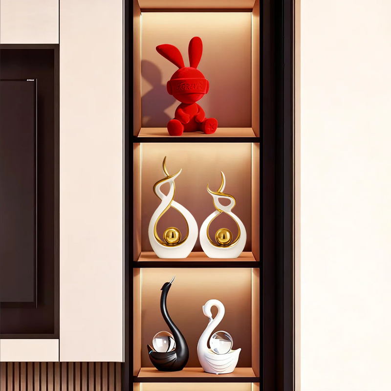 宏赫电视柜装饰品现代简约轻奢高档创意客厅酒柜电视柜乔迁礼摆件,家居饰品,桌面摆件,淘宝优惠券,粉丝福利购,淘宝优惠卷