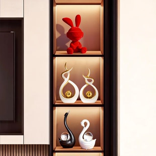 宏赫电视柜装饰品现代简约轻奢高档创意客厅酒柜电视柜乔迁礼摆件