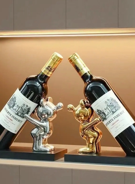 宏赫景德镇暴力熊轻奢电视机摆件