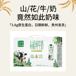 贵州特产山花有机纯牛奶花都牧场牛奶老人小孩早晚餐牛奶无添加