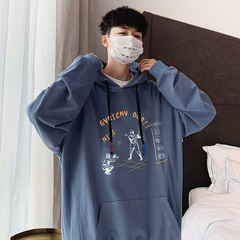 Gangfengkai spring new large size sweater Hooded Coat men's coat