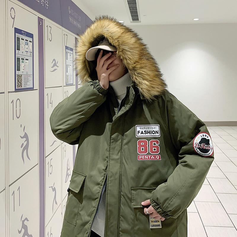 Hong Kong Fenglei polyester winter large cotton coat for men