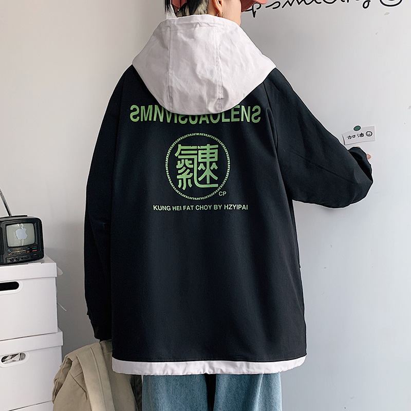 港風凱棉含微量其他纖維春裝新品夾克