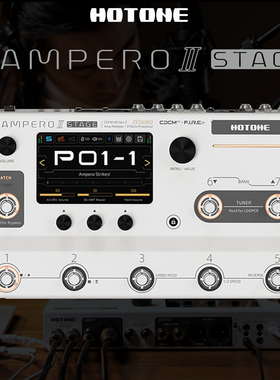 Hotone电吉他贝斯IR数字综合效果器蓝牙触屏录音直播Ampero stage