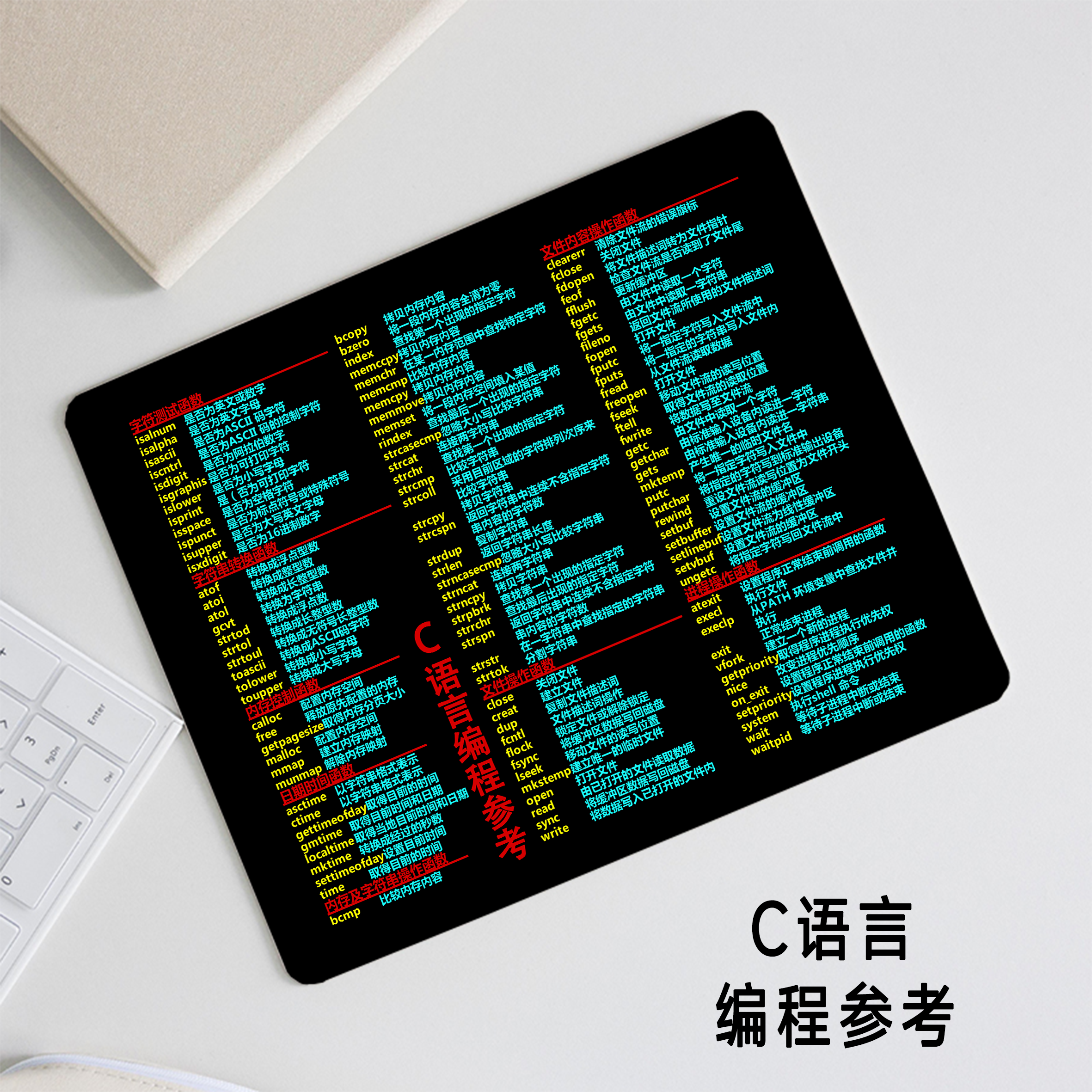 程序员神器周边c语言题计算机二级 数据结构版 c 天然橡胶鼠标垫