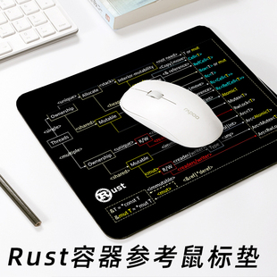 rust内存容器参考鼠标垫程序员礼物周边神器小号家用办公室用