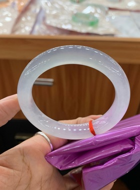 121701JM 白冰正圈翡翠手镯 51.2-10.8-8.5