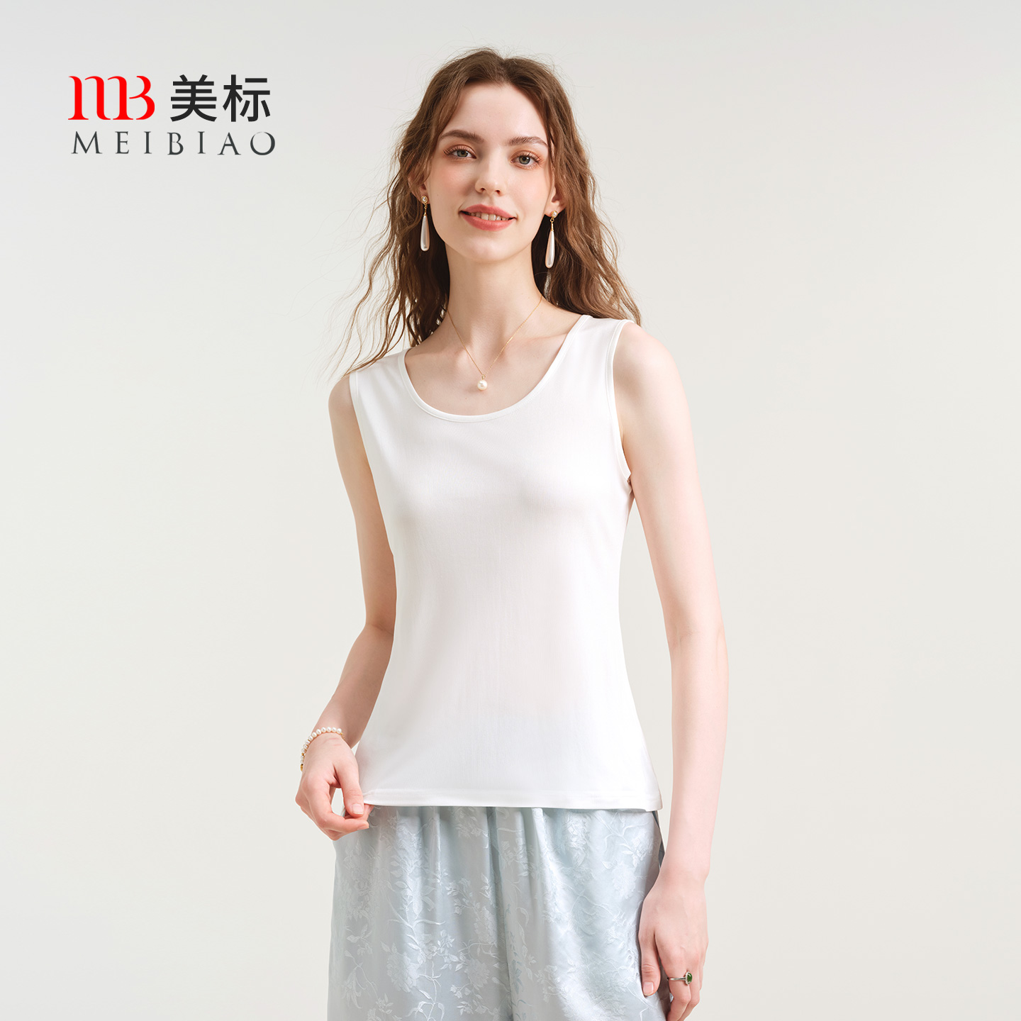 美标凉感真丝背心真丝吊带上衣夏