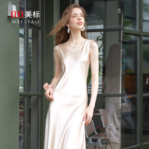 美标重磅真丝背心睡裙可外穿长裙
