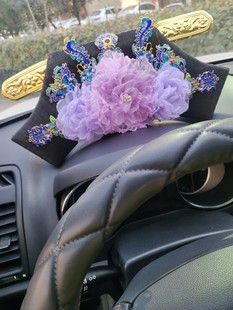 步步惊心若兰同款旗头饰品紫色旗头定制