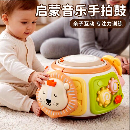 婴儿电动手拍鼓音乐启蒙亲子互动