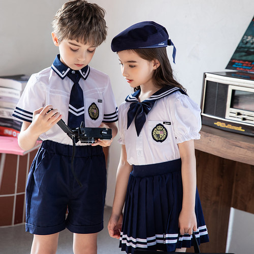幼儿园园服儿童夏季班服毕业照服