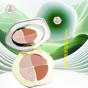 色彩主义水玉幻染四色眼影盘易上色持久防水防汗哑光大地色新手女