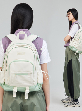 resetter双肩包高中生书包ins小众15寸电脑包初中女生大容量背包