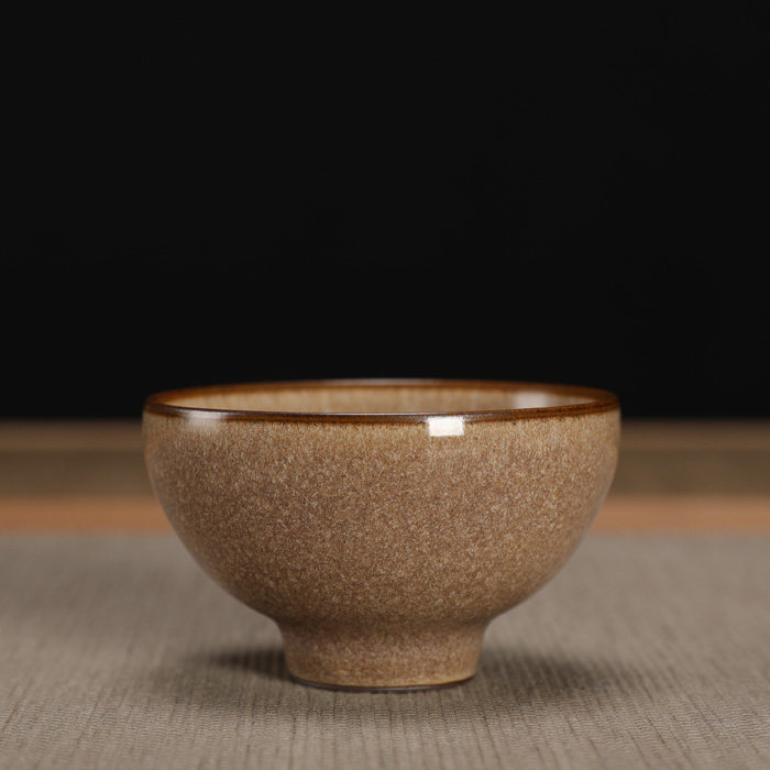 龙泉市青瓷戴文辉手工茶杯哥窑铁胎茶盏功夫品茗杯茶碗主人杯精品
