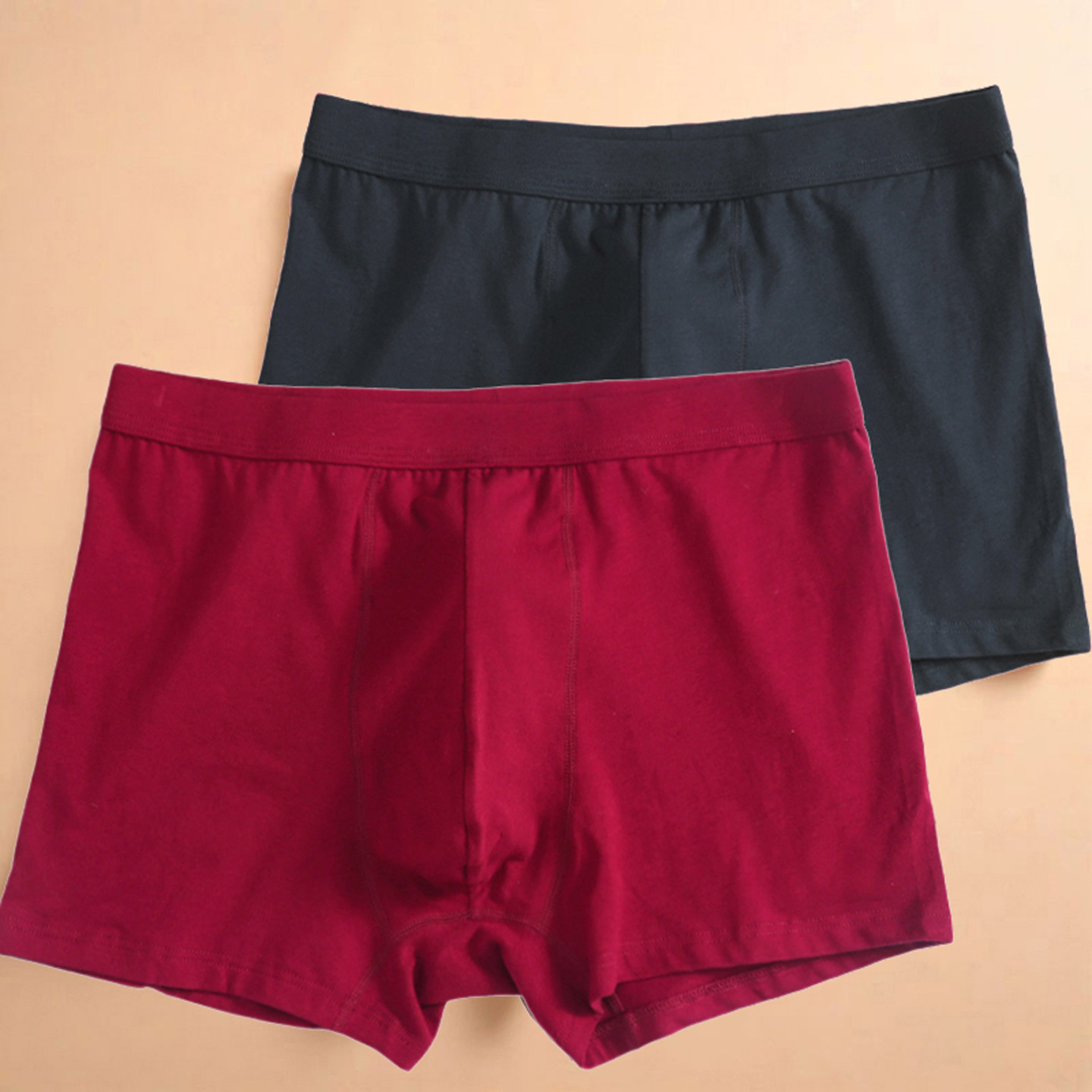 本命年红内裤男士平角裤男纯棉大码中腰四角短裤结婚红裤头 2条装,女士内衣/男士内衣/家居服,男平角内裤,淘宝优惠券,粉丝福利购,淘宝优惠卷