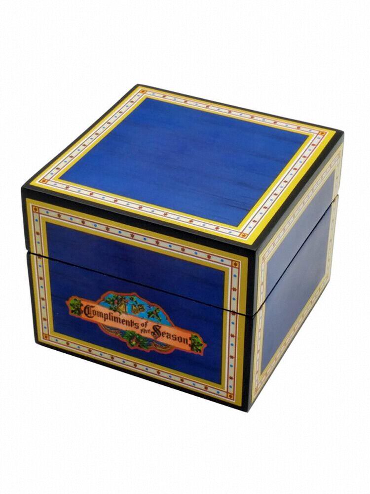 MR.CHRISTMAS LIGHTING ANTIQUE ROTATING WOOD EUROPEAN PENGUIN MUSIC BOX CHRISTMAS NEW YEAR GIFT