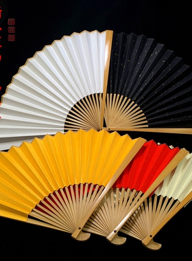 绢布扇子景扇堂玉竹折扇经久耐用