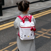 新款 儿童卡通蝴蝶结猫咪背包日系流行黑色手提双肩包儿童便携背包
