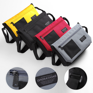 日韩相机数码 电脑揭盖包 单肩男潮牌休闲拉链斜挎书包街头邮差工装