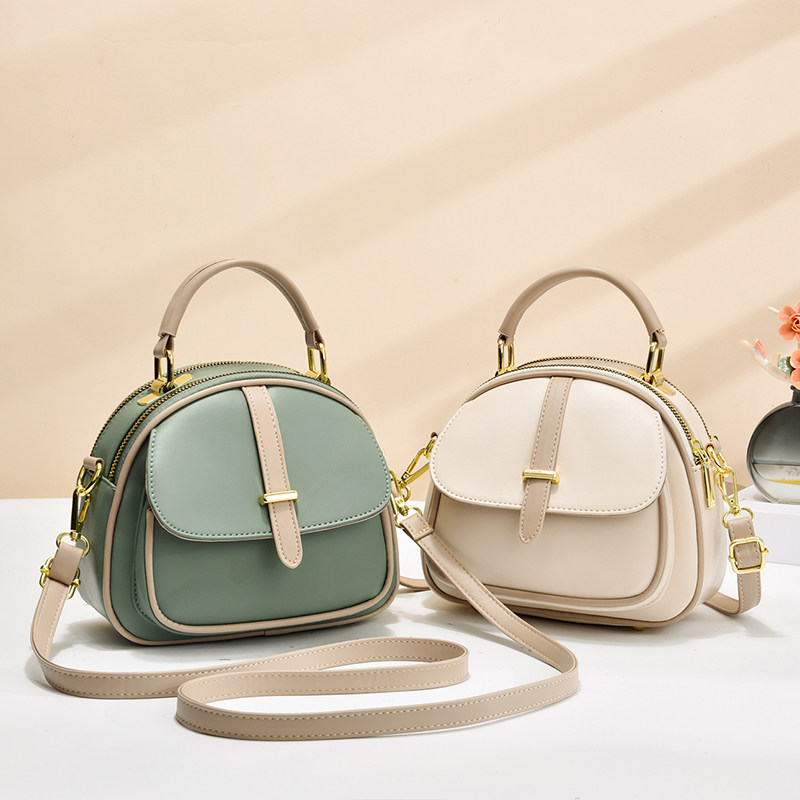 2023新款休闲单肩斜挎包包小圆包时尚贝壳包今年流行糖果色小包潮