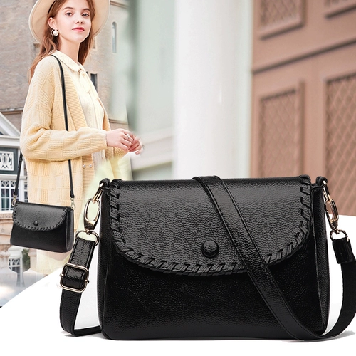 Небольшая сумка, сумка через плечо, модная ретро универсальная сумка на одно плечо, коллекция 2023, из натуральной кожи