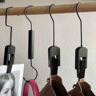 黑色U形夹子s钩影楼挂头纱夹子海报夹子头纱收纳神器女服装店搭配