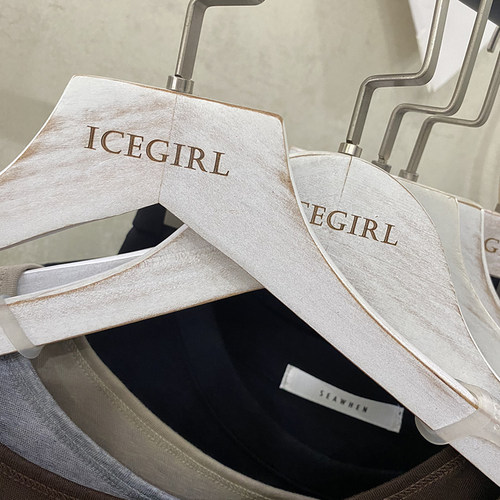 水洗做旧颜值百搭实木衣架