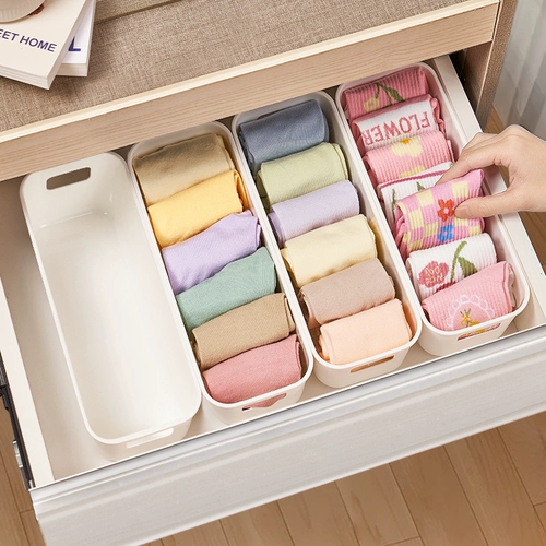 Коробка для хранения носков нижнее белье и нижнее белье Отдельное рабочие столы Сортировка артефакта хранения классификации мусора корзины.