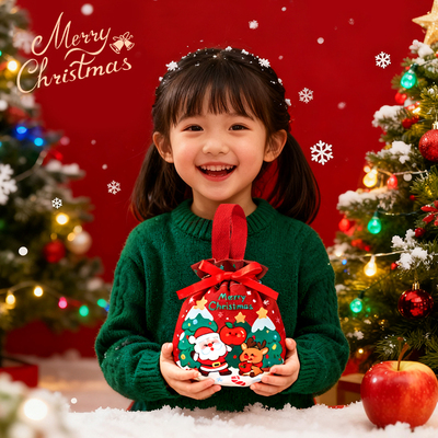 圣诞节礼品袋平安果包装