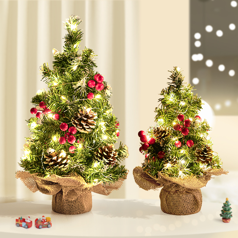 2025新款圣诞树桌面摆件家用