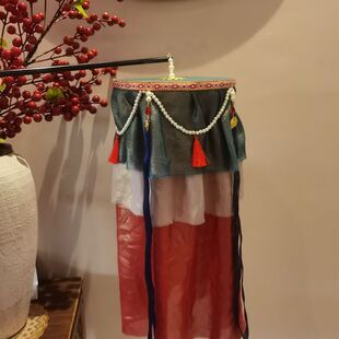成品明制绛纱灯成品古风灯笼汉服配饰手提宫灯拍摄道具仿古灯笼