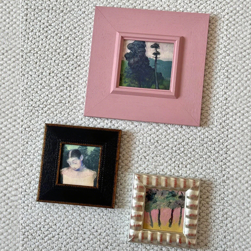 意式极简抽象小众艺术玄关组合挂画现代中古风客厅玄关卧室装饰画