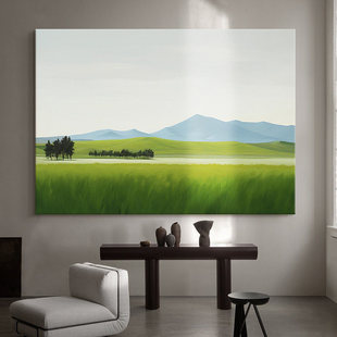 《青原》奶油风景客厅装饰画现代简约沙发挂画系走廊玄关挂画