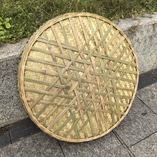 谢师傅竹编簸箕加固竹匾家用大号竹筛子竹制品竹簸箕晾晒筐手工