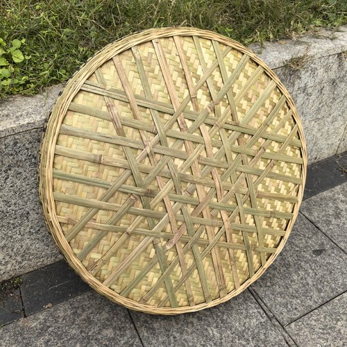 谢师傅竹编簸箕加固竹匾家用大号竹筛子竹制品竹簸箕晾晒筐手工