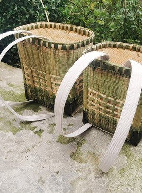 四川竹编背篓传统手工双层加厚