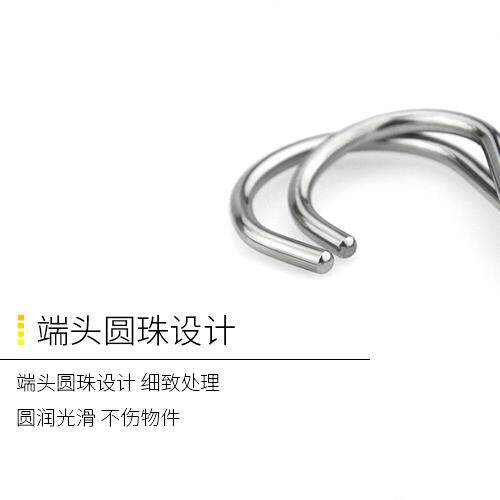 包邮不锈钢s型挂钩实心s钩S形晒腊肉挂肉s勾子厨房家用大中小加粗